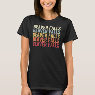 T-shirt Beaver Falls Pennsylvanie Beaver Falls PA Retro Vi