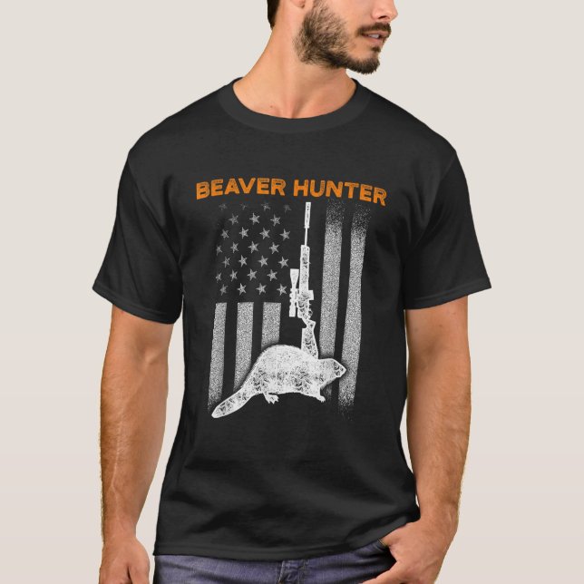 T-shirt Beaver Hunting Season Hunt Hunter (Devant)