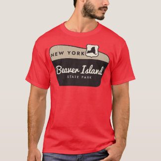 T-shirt Beaver Island State Park New York Affiche de bienv