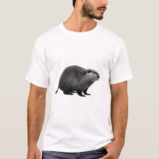 T-shirt Beaver Love on White Tee