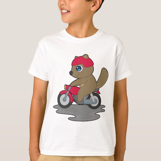T-shirt Beaver Motorcycle (Devant)
