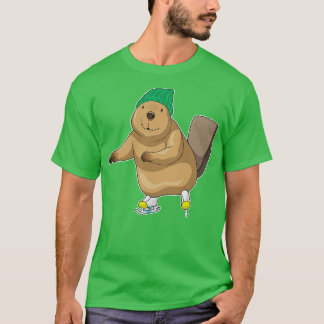 T-shirt Beaver Patinage sur glace Patins sur glace