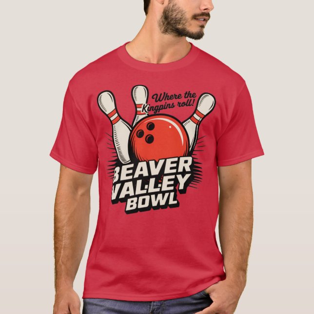T-shirt Beaver Valley Bowl - Rochester, PA (Devant)