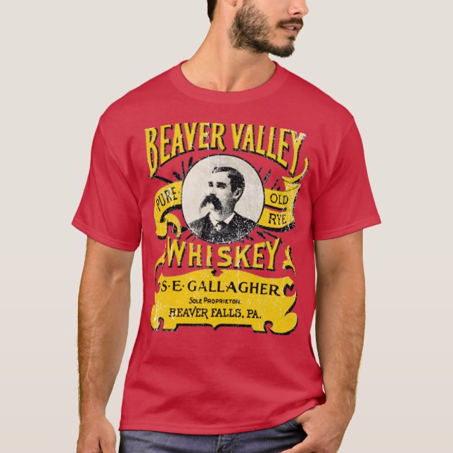 T-shirt Beaver Valley Whiskey - Beaver Falls, PA (Devant)