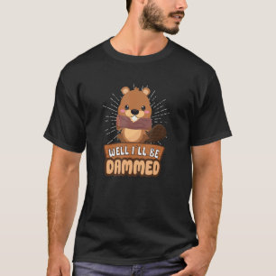 T-shirt Beaver Ventilateur Castor Amoureux Funny Barrage C