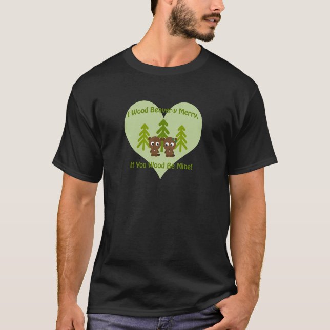 T-shirt Beavery Joyeux, si vous êtes le mien, (Devant)
