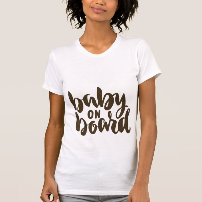 T-shirt bébé à bord (Devant)