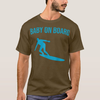 T-SHIRT BÉBÉ À BORD FAIRE-PART DE GROSSESSE SURFER