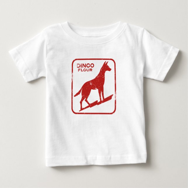 T-shirt bébé à farine Dingo (Devant)