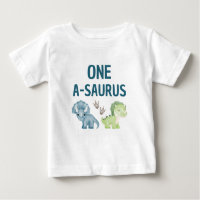 T-shirt bébé à un saurus