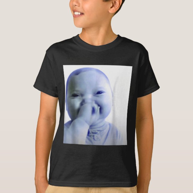 T-shirt Bébé Ai Tu Jures Mème Drôle Bébé Qui Rit Mème Br (Devant)