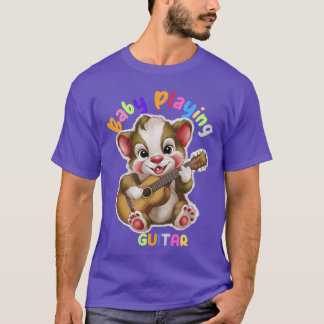 T-shirt Bébé animal jouant de la musique ami