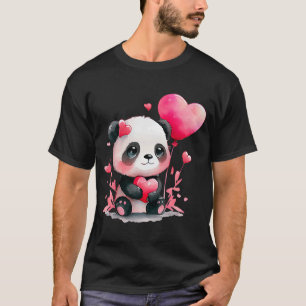 T-shirt Bébé Animal Saint Valentin's Day Animal Panda