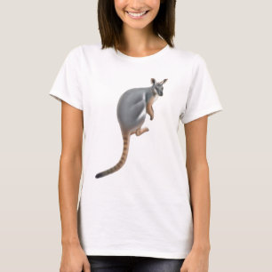 T-shirt Bébé aux pieds jaune de wallaby de roche - chemise