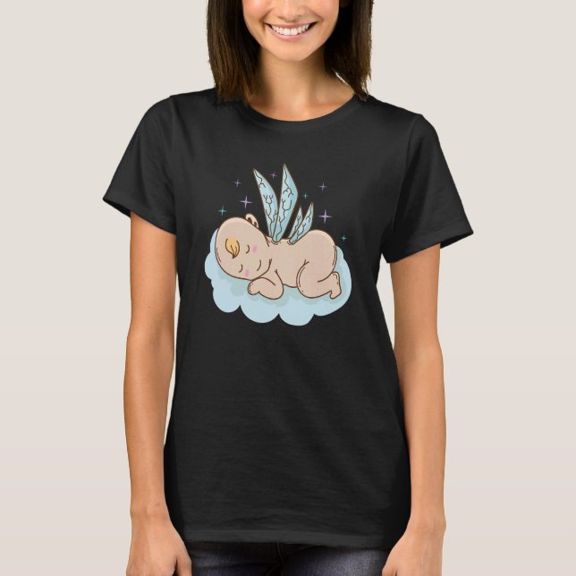 T-shirt Bébé avec des ailes de fée (Devant)