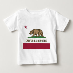 T-shirt bébé avec Drapeau de Californie, U.S.A.