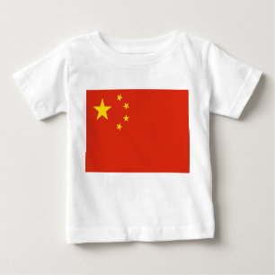 T-shirt bébé avec drapeau de la Chine