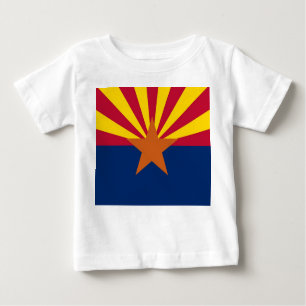 T-shirt bébé avec drapeau de l'Arizona, U.S.A.