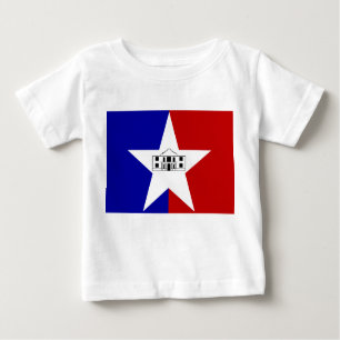 T-shirt bébé avec drapeau de San Antonio, U.S.A.