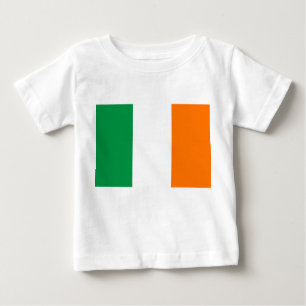 T-shirt bébé avec drapeau d'Irlande