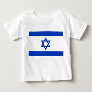 T-shirt bébé avec drapeau d'Israël