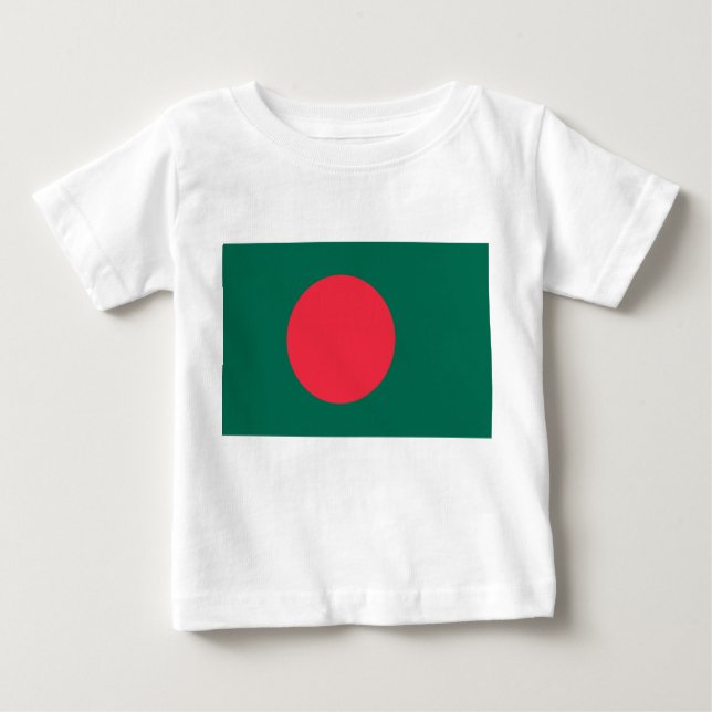 T-shirt bébé avec drapeau du Bangladesh (Devant)
