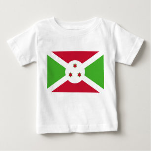 T-shirt bébé avec drapeau du Burundi