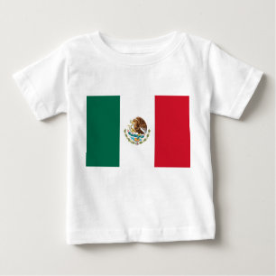 T-shirt bébé avec drapeau du Mexique