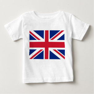 T-shirt bébé avec drapeau du Royaume-Uni