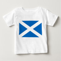 T-shirt bébé avec drapeau écossais