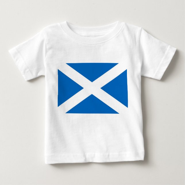 T-shirt bébé avec drapeau écossais (Devant)