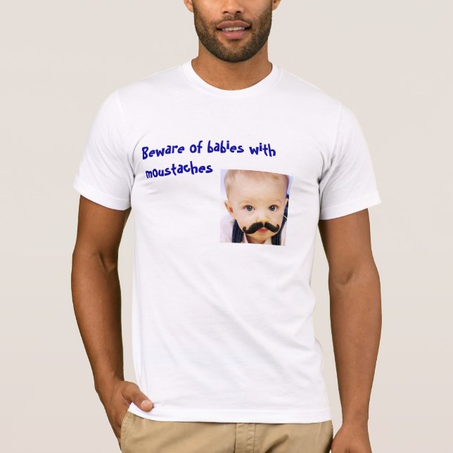 T-shirt Bébé avec la moustache (Devant)