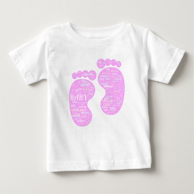 T-shirt bébé avec un Cloud Word (Devant)