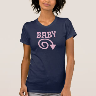 T-SHIRT BÉBÉ AVEC VERS LE BAS LA CONCEPTION DE MATERNIT