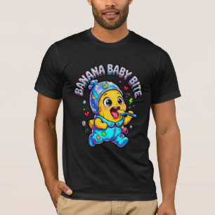 T-shirt Bébé Banane Mords Drôle d'Art