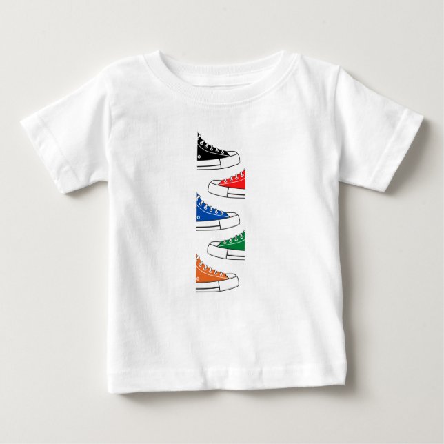 T-shirt bébé Basket décontracté coloré (Devant)