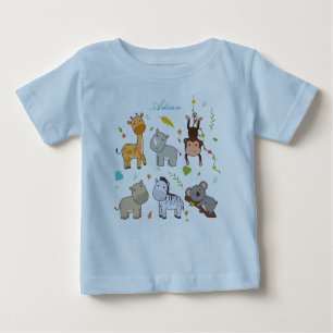 T-shirt Bébé Bébé Garçon bleu Jersey