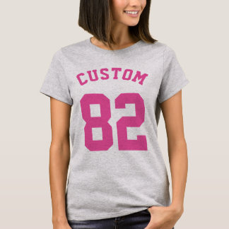T-shirt Bébé bleu blanc et rose | Sports Jersey Design