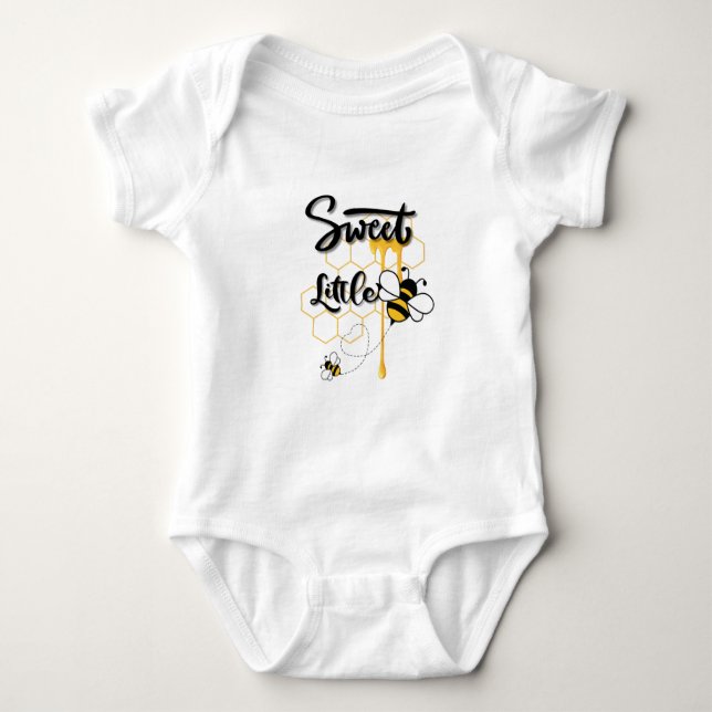 T-shirt bébé Body Sweet little bee (Devant)