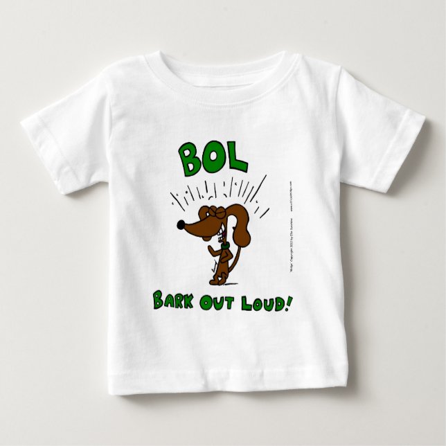 T-shirt bébé "BOL Bark Out Loud" (Devant)