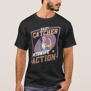 T-shirt Bébé catcher - La sage-femme en action