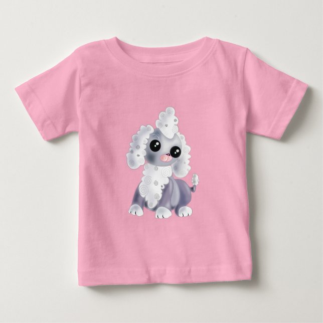 T-shirt bébé chien animal mignon (Devant)