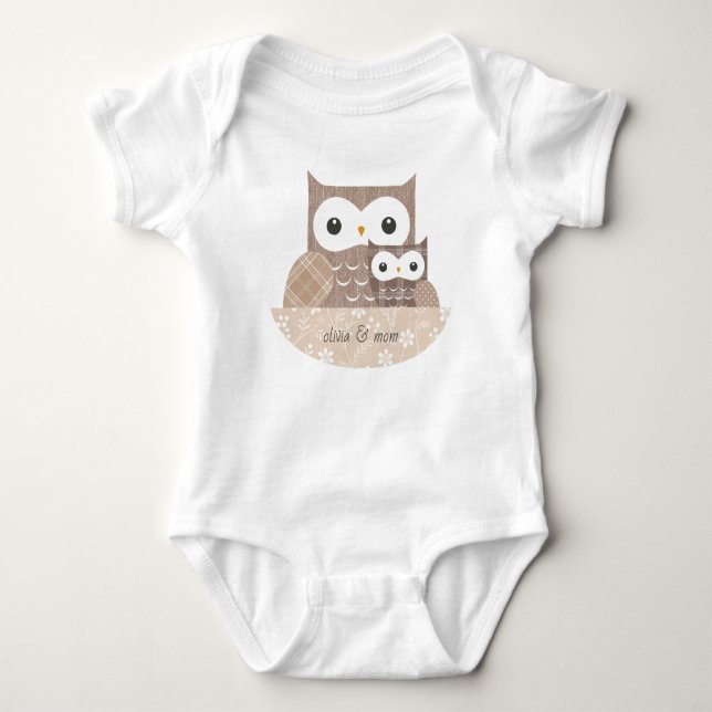 T-shirt bébé chouette Body bébé (Devant)