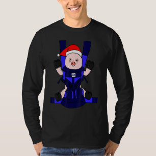 T-shirt Bébé Cochon Père Noël drôle mignonne fermière ferm