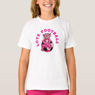 T-shirt bébé col américain Love football
