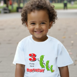 T-shirt bébé concombres verts