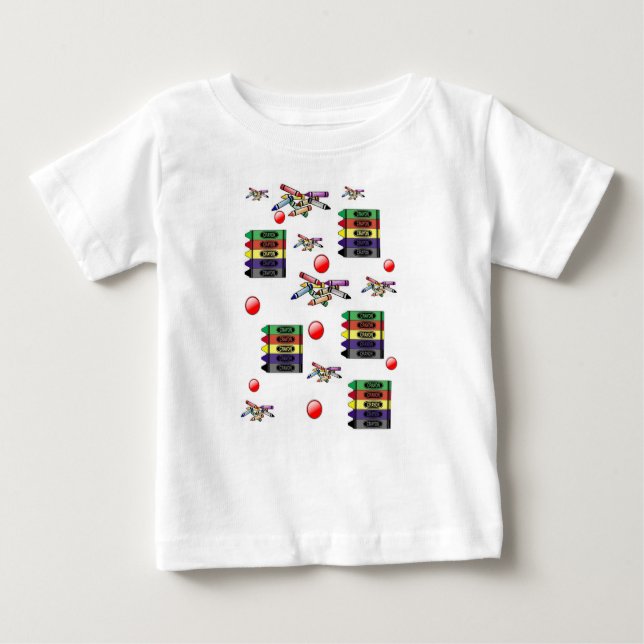 T-shirt bébé Crayon (Devant)