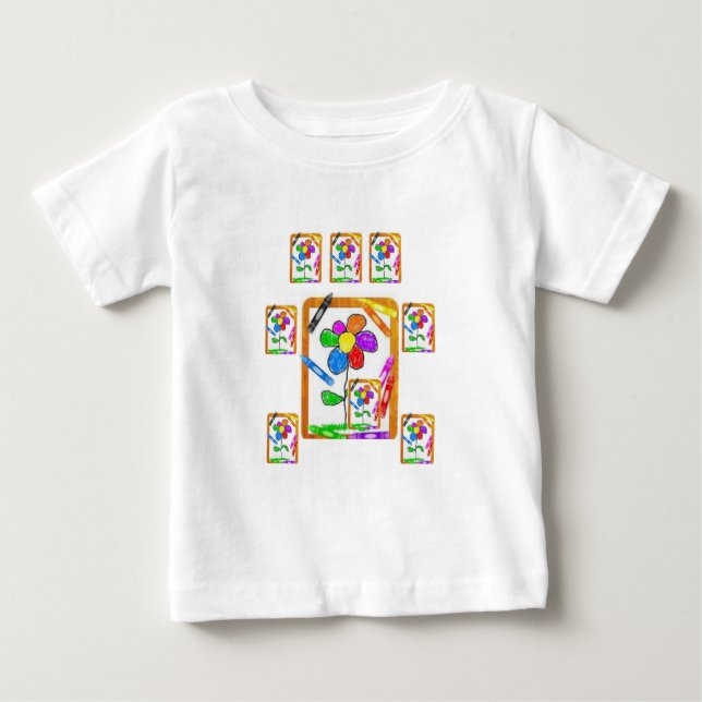T-shirt bébé Crayon (Devant)