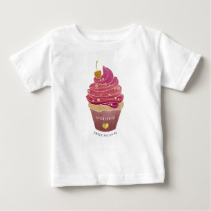 T-shirt bébé Cupcake personnalisé