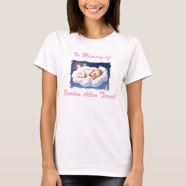 T-shirt bébé, dans la mémoire Braden Allen Terrell (Devant)